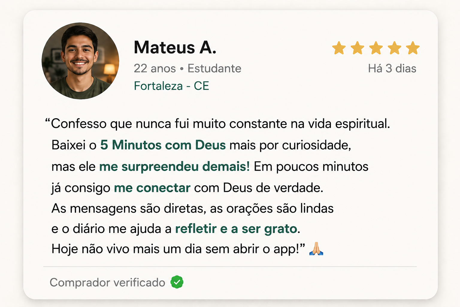 Depoimento de Mateus A., Fortaleza - CE